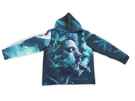 "Smoking&Thinking" Tapestry hoodie (by Know Love clothing)