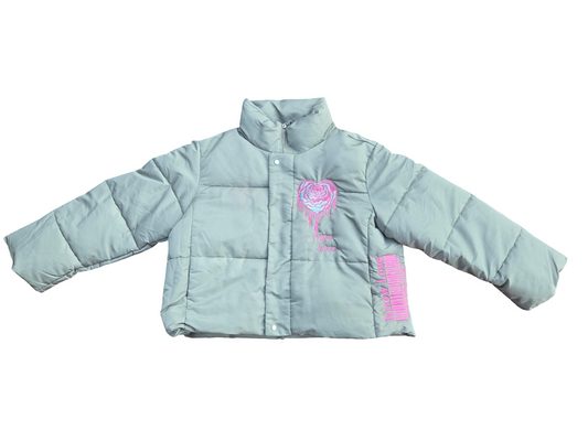 Know Love "Drip Rose' Puffer Jacket