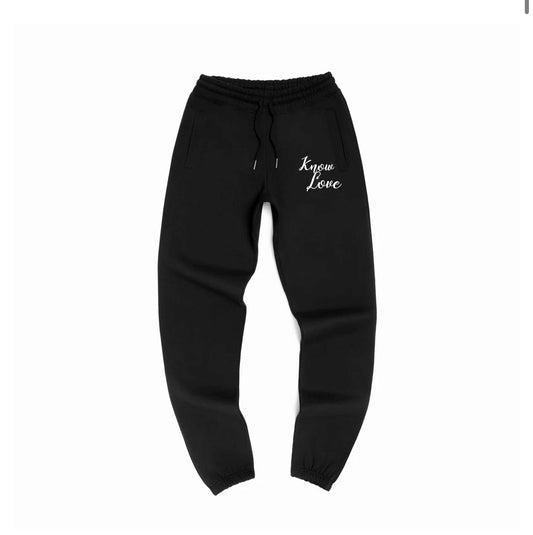 know Love sweat pants